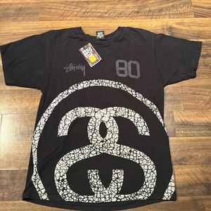 STUSSY BLACK ELEPHANT LINK T-SHIRT